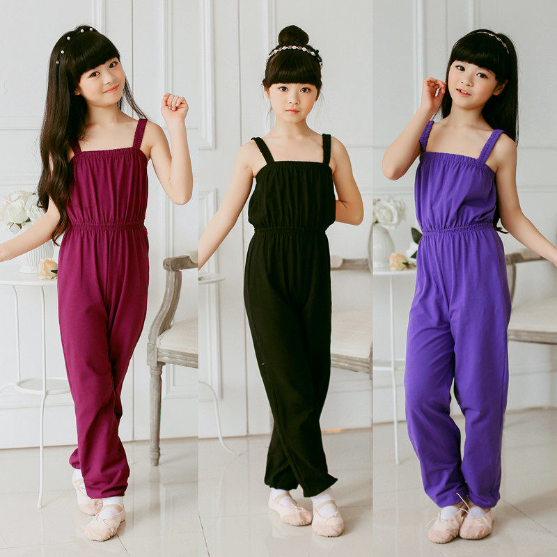 Young And Young Children Dance Suit Pure Cotton Practice Dress Girl Gymnastics Dance Pants Harnesses Even Body Holding Baby Bag Pants Test Suit