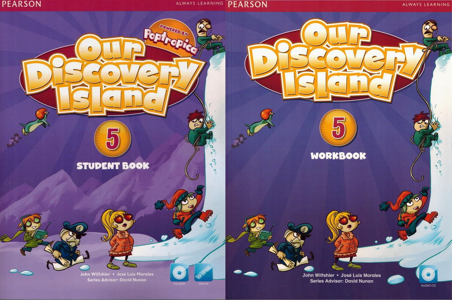Pearson Children's English Our Discovery Island 5 Student Book Workbook CD Set