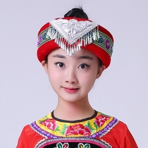 Boutique children Miao Hani Zhuang Jingpo Naxi Tujia Yi hat dance headgear TS11