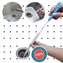 Japanese-style manual pipe dredge through the sewer kitchen sink washbasin hair household cleaning brush