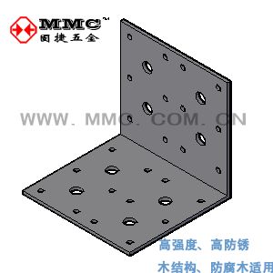 Type L Angle Iron Corner Yard Wood Villa Structure Hardware Metal Connectors BW-3121111 Solid hardware MMC