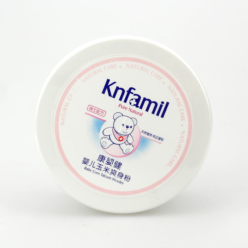 康婴健婴儿玉米爽身粉宝宝儿童痱子粉带粉扑 140g KYJ040