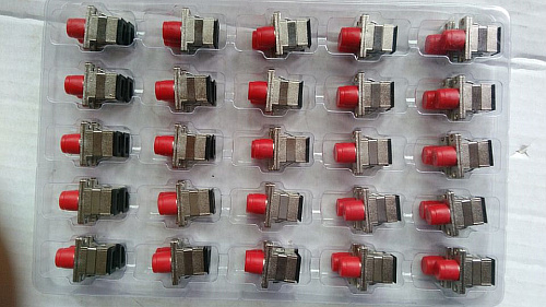 Carrier-grade FC-SC fiber optic adapter Connector Coupler Round square iron head Fiber optic flange
