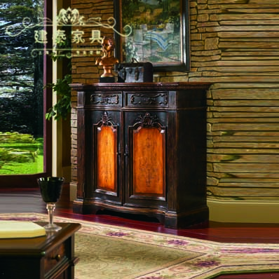 建泰欧式实木装饰柜H023