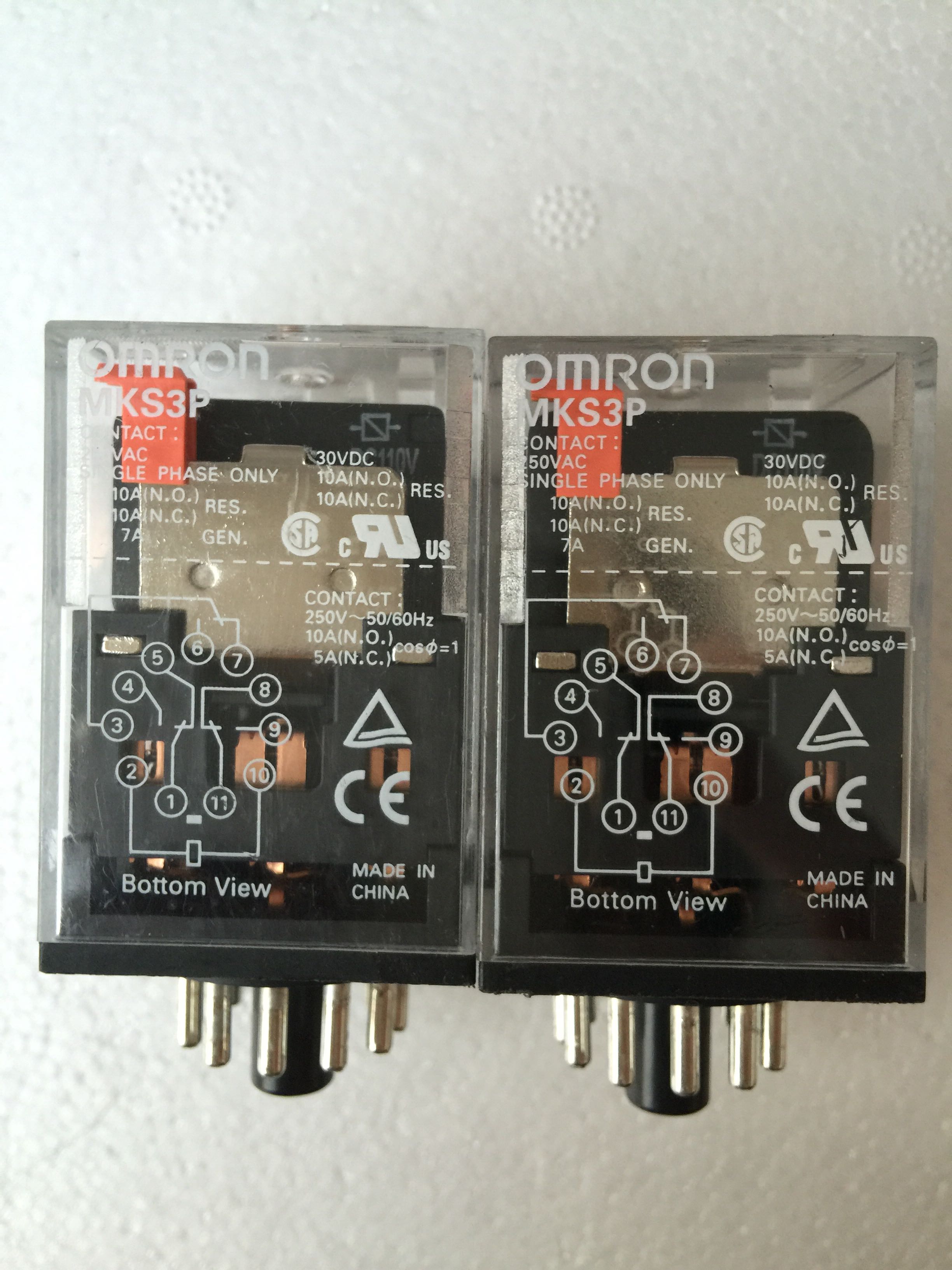 OMRON new imported original MKS3P 110VDC intermediate relay warranty 2 years spot
