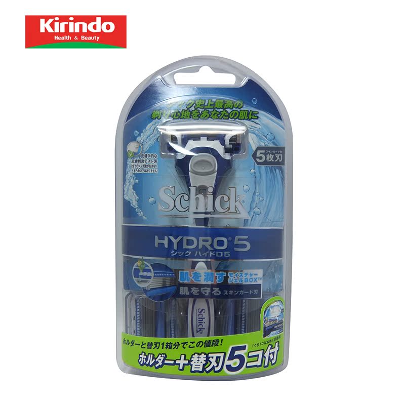 【Kirindo】日本进口schick japan水次元手动剃须刀 替换刀片 5片