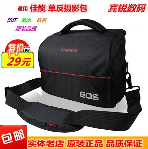 Suitable for Canon waterproof camera bag SLR shoulder bag outdoor casual photo bag high quality diagonal cross bag