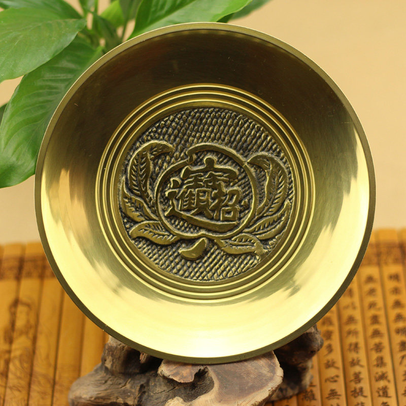 Pure copper chahed fruit tray fruit for disc to make a treasure and fruit saucer for disc-for-disc-for-disc-for-money god home lavender pendulum