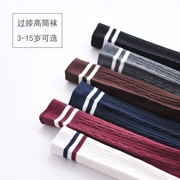 Gu Gu Phường cô gái trên đầu gối vớ cao cotton mùa thu vớ trẻ em vớ nữ nửa vớ trong vớ trẻ em lớn