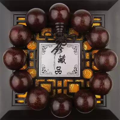 Boutique African small-leaf Rosewood bracelet Zambia Venus blood sandalwood bead handstring 2 0 Indian small leaf red sandalwood