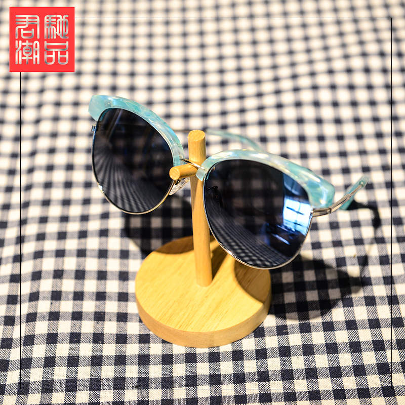 Junchi fashion glasses display stand Single display props Wooden fast fashion props