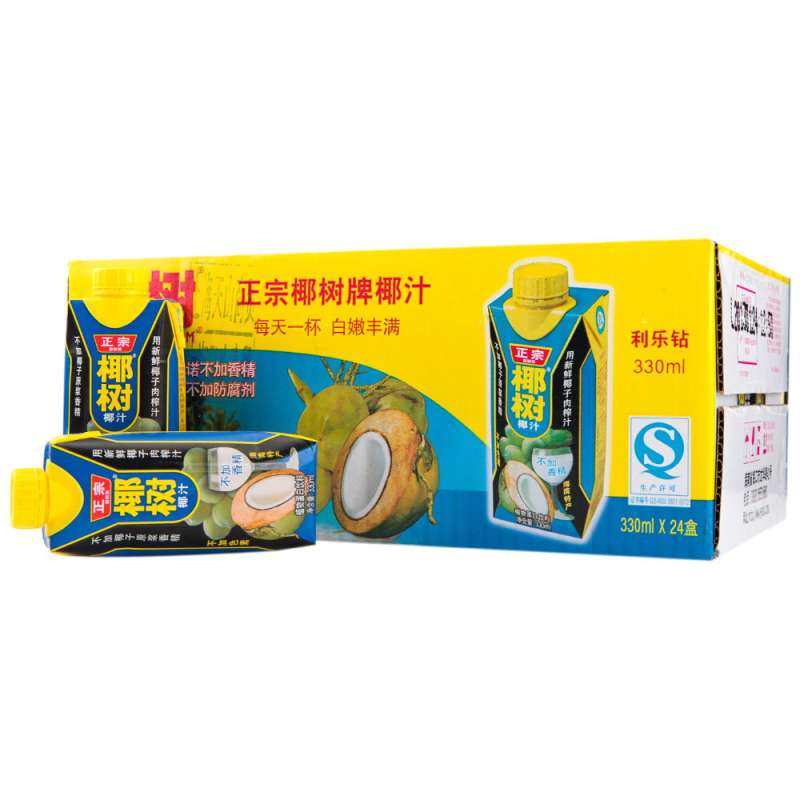 【苏宁易购】　椰树椰子汁330ml*24 利乐装 整箱