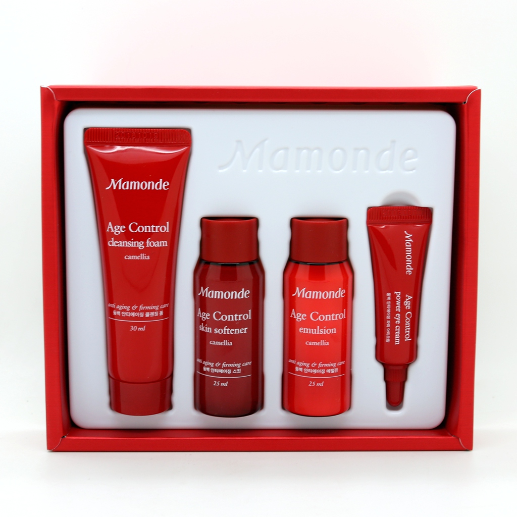 Mamonde/梦妆花颜凝时水乳液套盒装礼盒 旅行装 保湿补水紧致