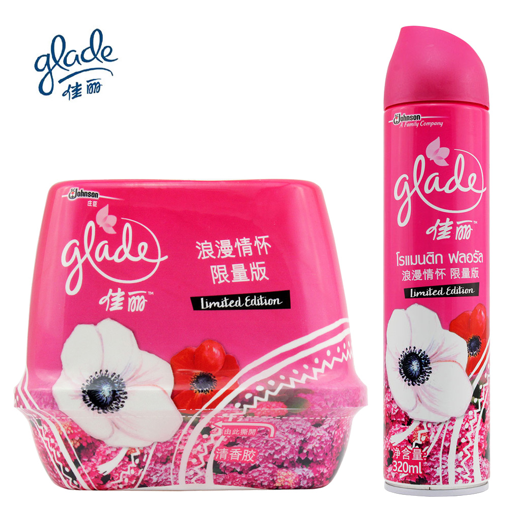 【天猫超市】佳丽清新喷雾 浪漫情怀320ml/瓶+145g/瓶 春夏专供款