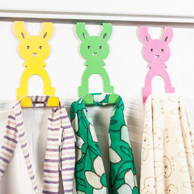 Stainless steel cartoon door back hook No trace back hook No nail hanging clothes hook