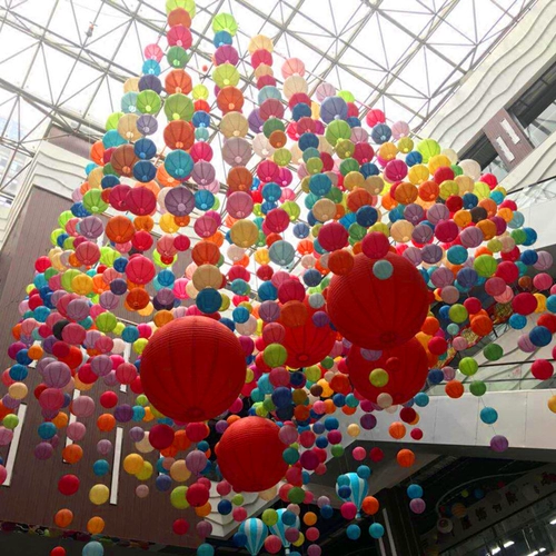 Фонарь, складной абажур, японская цветная бумага, «сделай сам»