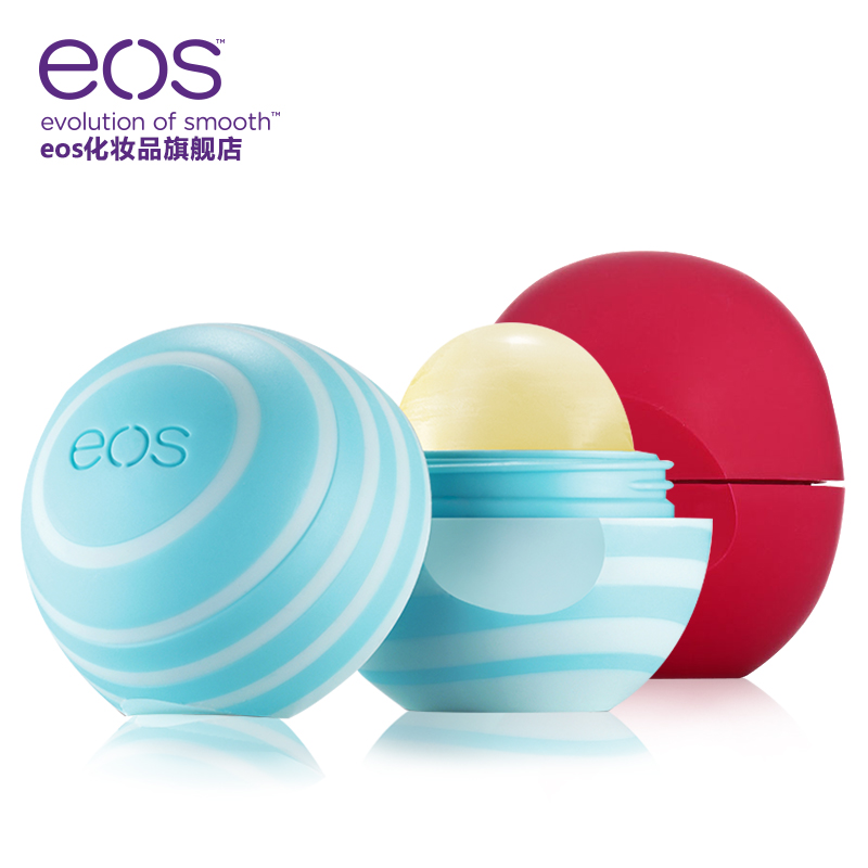 eos/伊欧诗石榴覆盆子 香草薄荷润唇膏超值天然有机套装