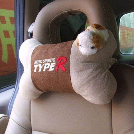 TYPER正品汽车用品可爱卡拉狗护颈枕车用骨头枕车载头枕TR-901