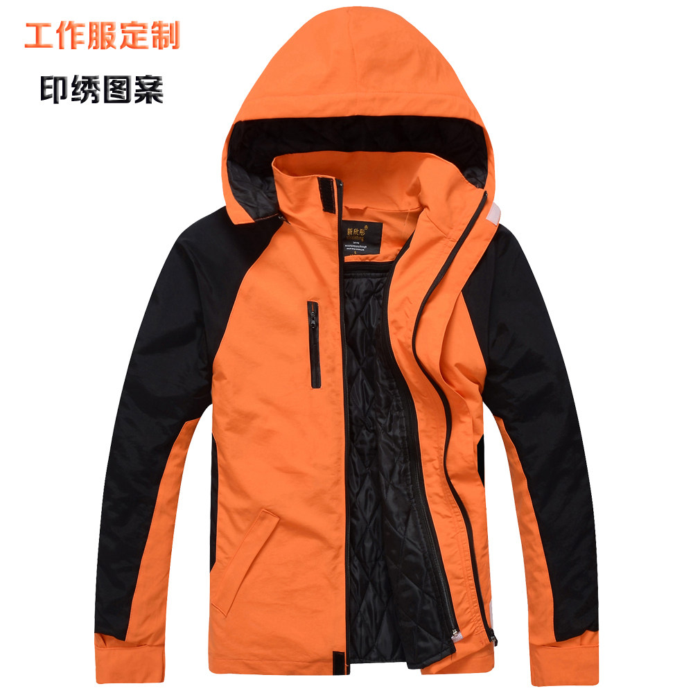 Winter workwear jacket Custom supermarket staff winter clothing set to be thickened-type detachable tooling sweatshirt tailor-made