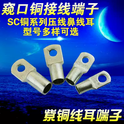 SC150-10 12 16 peep copper terminal block Copper terminal block Copper wire nose wire ear 150 square