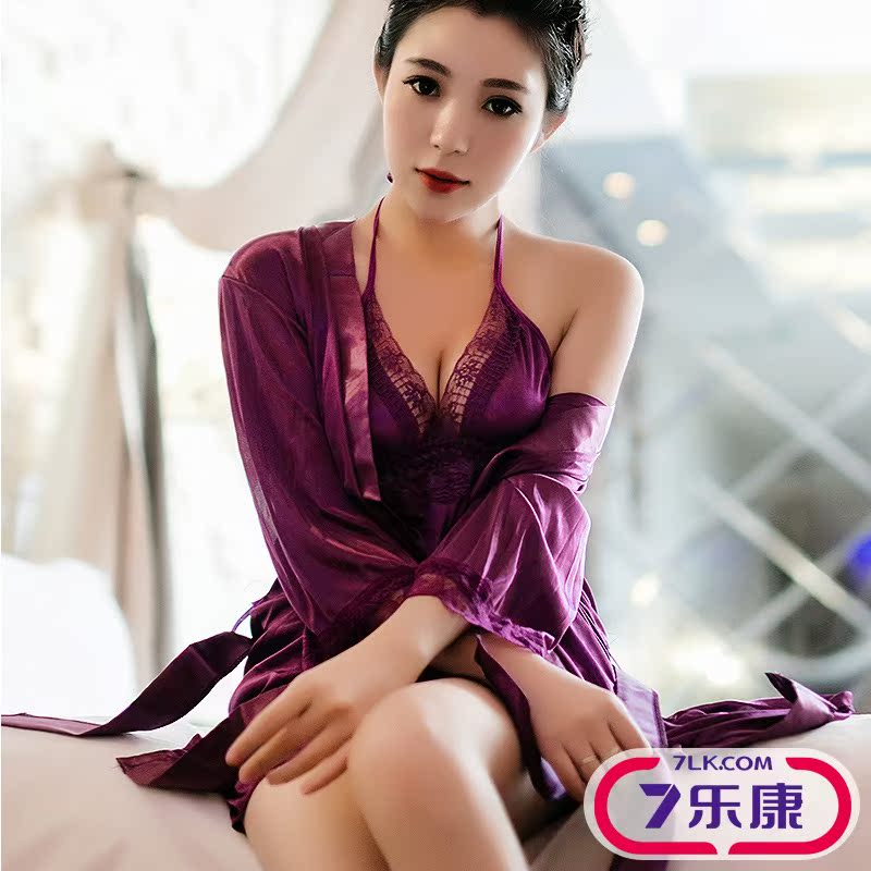 性感蕾丝睡袍外套成人情趣内衣女诱惑吊带套装sm骚制服大码女睡衣