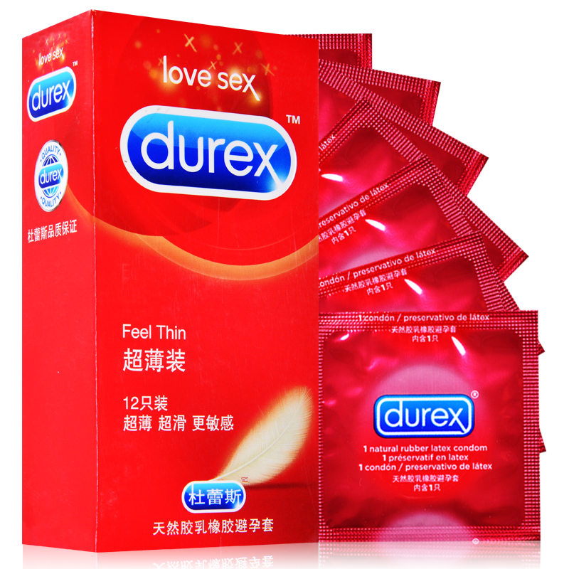 杜蕾斯 超薄避孕套12只成人计生用品安全套保险套夫妻房事成人byt
