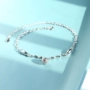 Cung điện chuông rỗng 99 vòng chân bạc nữ sinh nhật phiên bản tiếng Hàn đơn giản cá tính hoang dã nhỏ bạc tươi lắc chân chuông