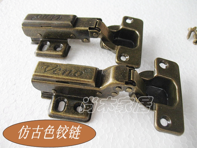 (antique hinge) made of old nostalgic old color buffer hinge with damper furniture integral cupboard door wardrobe door applicable