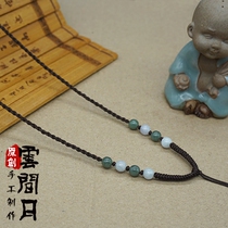 Hand knitting high - grade jade jade necklace jade cord rope gold jade rope jade red rope