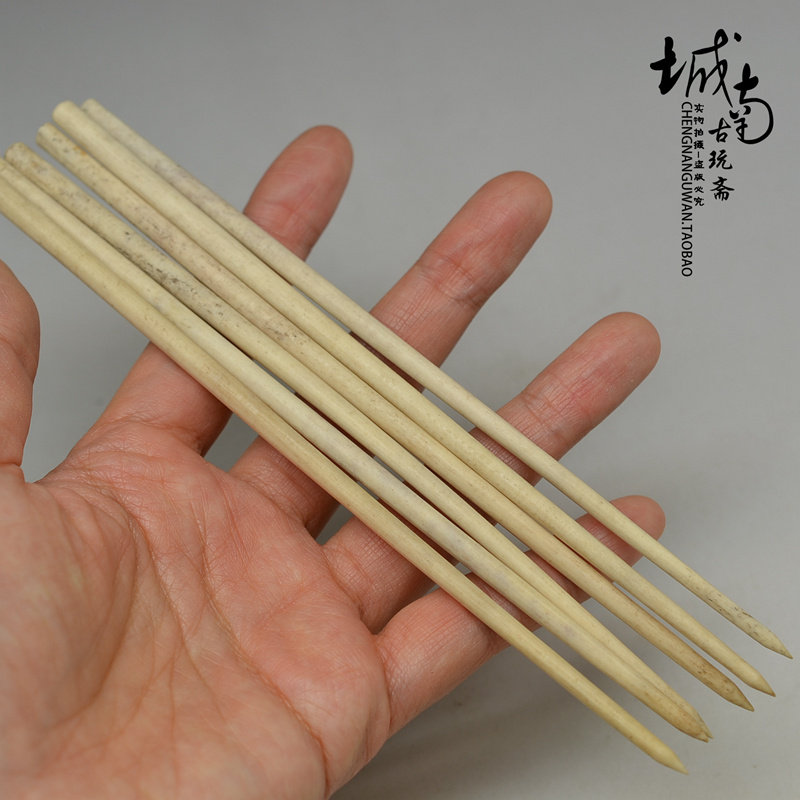 Cow bone hairpin jewelry hair hairpin Crown ancient costume Chinese clothing accessories classical step shake antique antiques