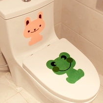Creative cartoon bathroom toilet sticker Multi-purpose home decoration sticker Wall sticker Thick waterproof toilet cover sticker