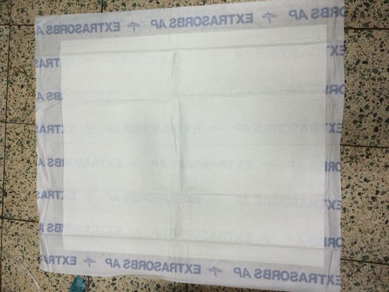 Imported Simple Packaging Adult Paper Care Pad Mattress Diaper Pad 80-90cm Non-Woven Breathable Film Elderly Diaper Pad