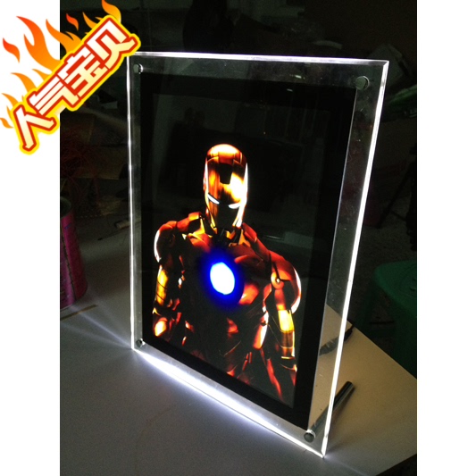 Led Light-Up Bar Counter Photo Frame, Acrylic Menu Order Board, Milk Tea Shop Plexiglass Advertising Picture Frame