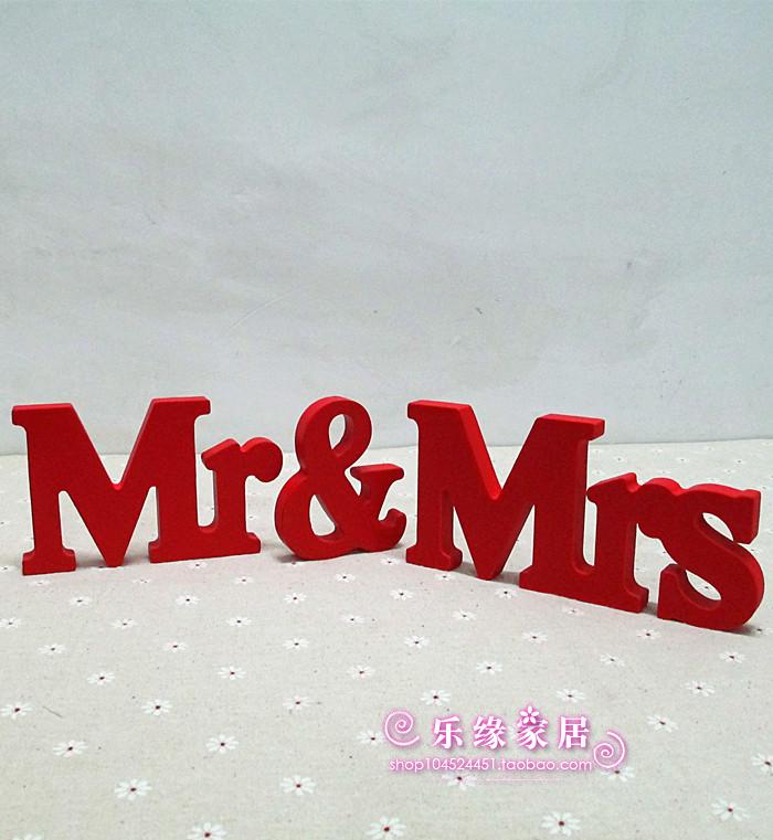 Wooden English letter fixture stereo letter wedding brand wedding ceremony decoration filming props