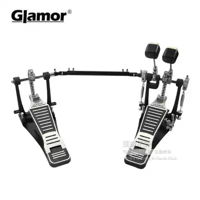 National double step drum set, jazz drum hammer, advanced aluminum alloy pedal surface, metal base plate, double chain