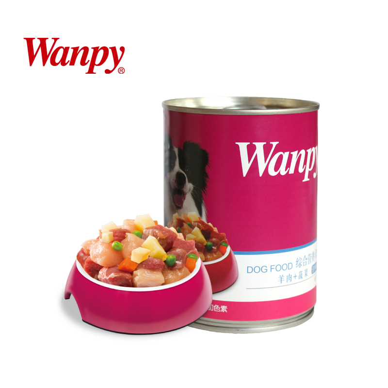 顽皮狗罐头 羊肉蔬菜犬用罐头 泰迪金毛萨摩贵宾罐头妙鲜包375g