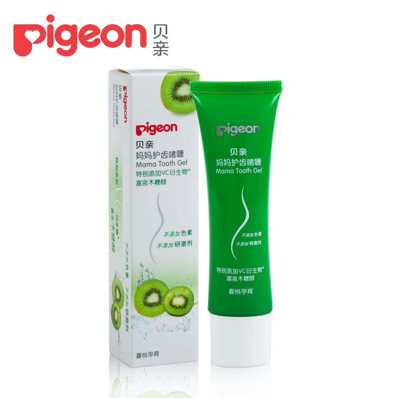 贝亲孕产妇护齿啫哩月子牙膏猕猴桃口味60g XA229