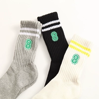 Sọc hai thanh vớ Harajuku hai thanh vớ mùa thu và mùa đông trong vớ vớ thủy triều cotton dày vớ thể thao vớ giãn tĩnh mạch