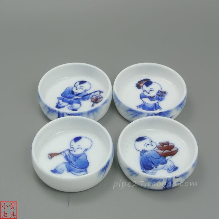 Lok Sin Tong Hand-painted children's play boutique cricket water bowl Autumn Pool Cricket basin Cricket pot utensils