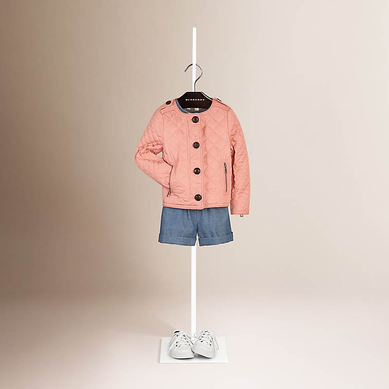 Burberry博柏利 无领菱形绗缝外套 40113441
