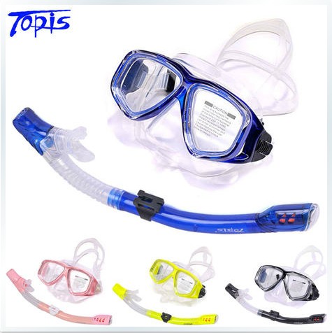 Full dry type Sucker Topis Anti-Fog Myopia Diving Mirror Adult Three Sets Face Mask Equipped Snorkeling Tripc