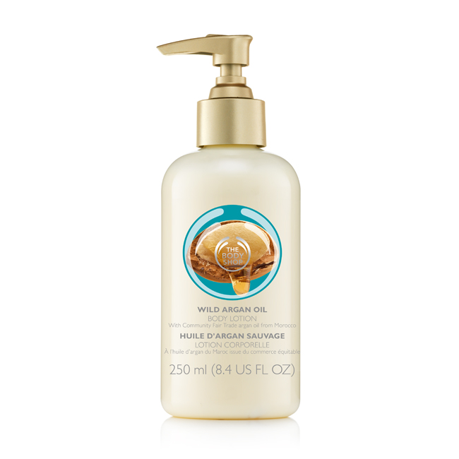 香港直邮 英国THE BODY SHOP摩洛哥野生坚果油润肤露身体乳250ml