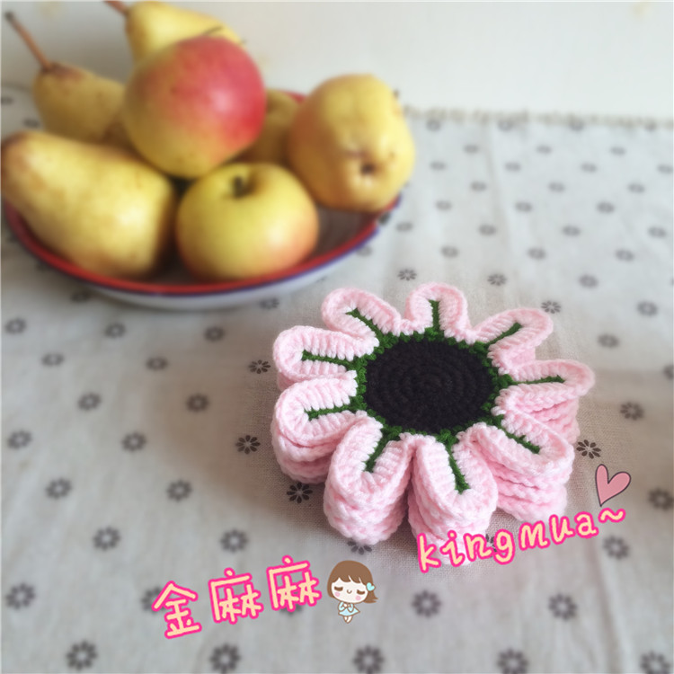 Pure hand - made hair cup cup cup cushion insulation pad handhook sweet paddle pad