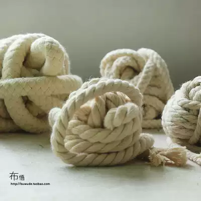 Cloth DIY handmade accessories White coarse cotton rope backpack strap decorative twist woven rope low price