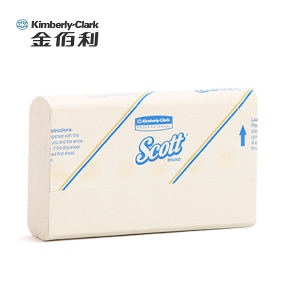 金佰利 SCOTT  AIRFLEX纤巧6折叠式擦手纸 纸巾 整箱 16包/箱