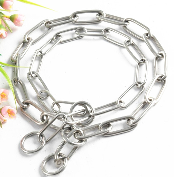 Pet Supplies Pure Stainless Steel Neck P Chain Depasture Dog Neck Sleeve Neckline Large Dog Necklace Lock Car Chain