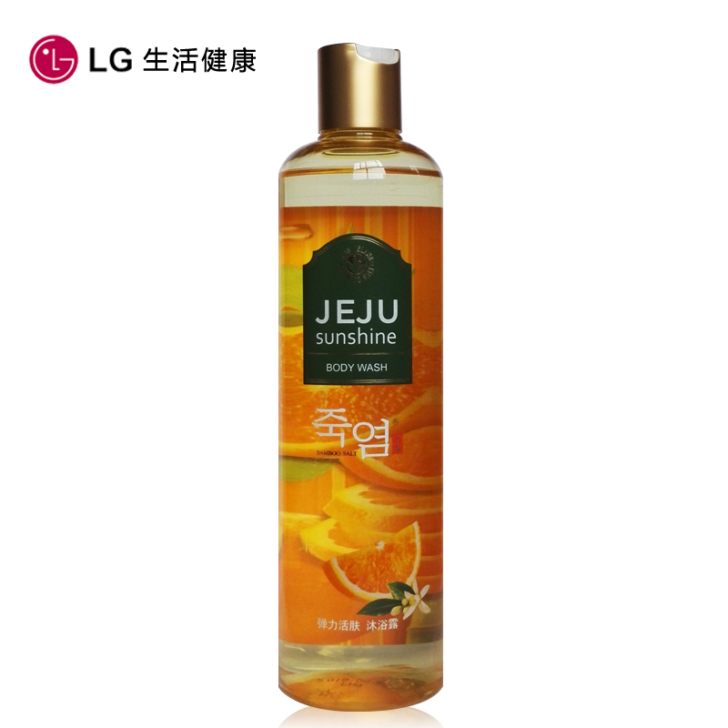 LG竹盐 济州阳光 弹力活肤沐浴露400ml 浓缩型