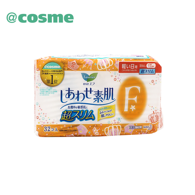 KAO/花王 乐而雅 F系列普通日用无护翼17cm (32片入) 日本直邮