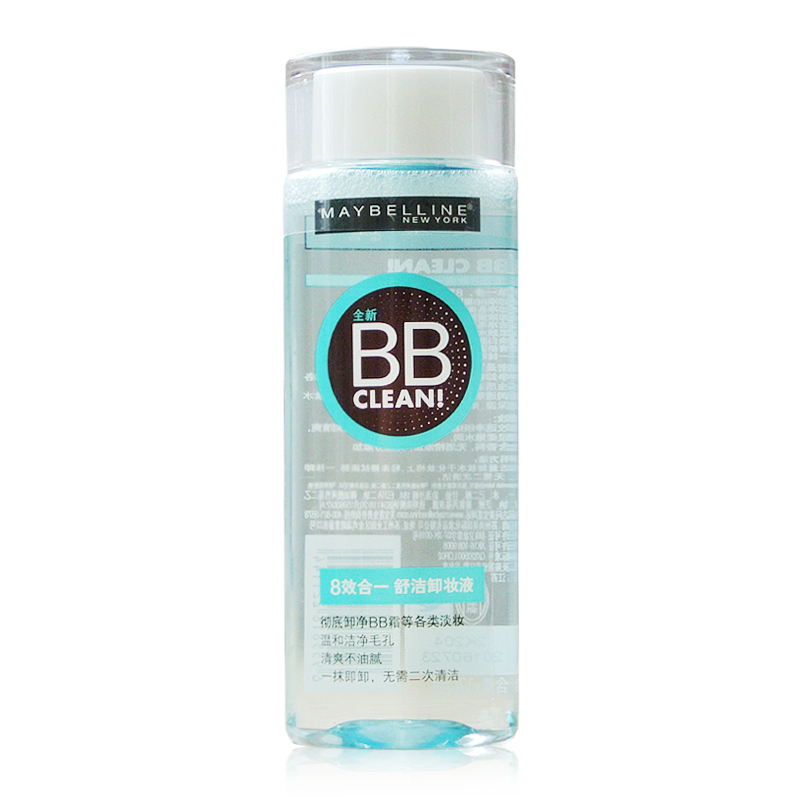 美宝莲舒洁卸妆液120ml 八效合一 卸妆油 温和卸净BB霜 专柜正品