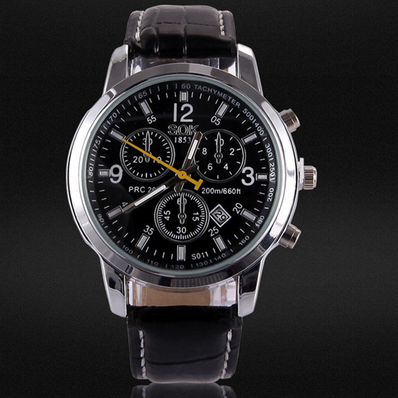 Han Edition Men Sports Fashion Casual Belt Trend Machinery Quartz Watches Students Waterproof South Korea Minimalist Watches